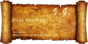 Visi Gotfrid névjegykártya